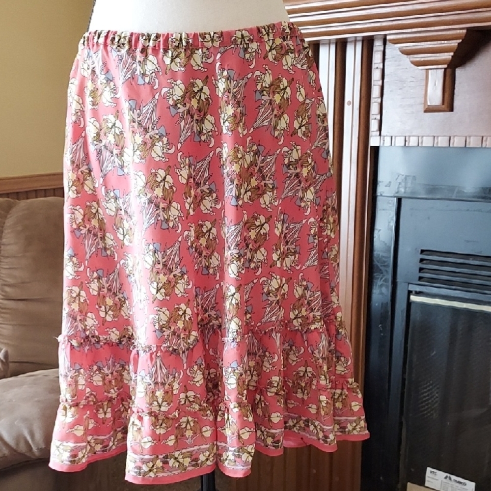 Floral Pink Skirt
